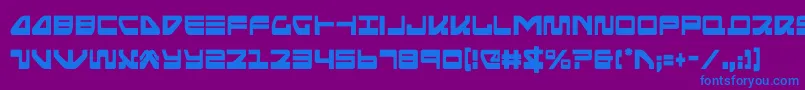 seariderfalconcond Font – Blue Fonts on Purple Background