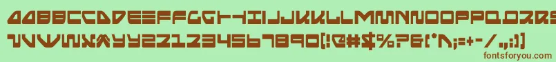 seariderfalconcond Font – Brown Fonts on Green Background