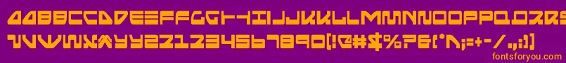 seariderfalconcond Font – Orange Fonts on Purple Background