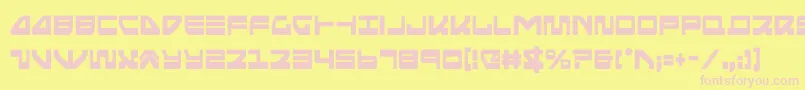 seariderfalconcond Font – Pink Fonts on Yellow Background