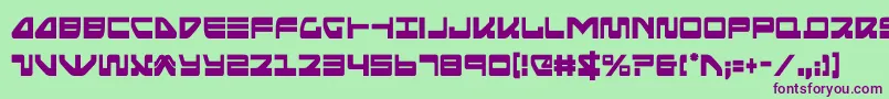 seariderfalconcond Font – Purple Fonts on Green Background