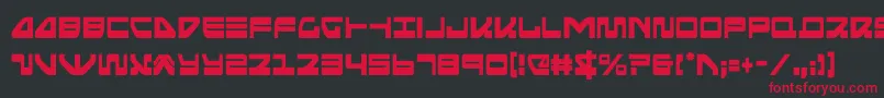 フォントseariderfalconcond – 黒い背景に赤い文字