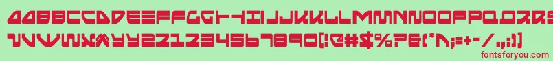 seariderfalconcond Font – Red Fonts on Green Background