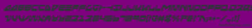 seariderfalconcondital-Schriftart – Schwarze Schriften auf violettem Hintergrund
