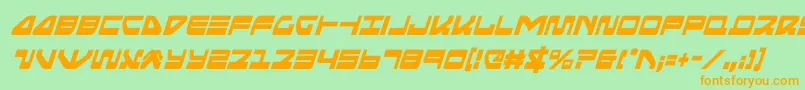 seariderfalconcondital Font – Orange Fonts on Green Background