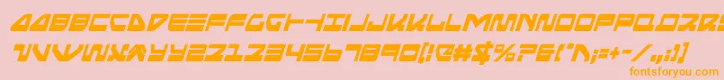 seariderfalconcondital Font – Orange Fonts on Pink Background