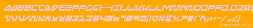 seariderfalconcondital Font – Pink Fonts on Orange Background