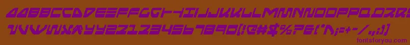 seariderfalconcondital Font – Purple Fonts on Brown Background