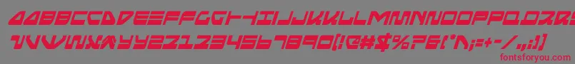 seariderfalconcondital Font – Red Fonts on Gray Background