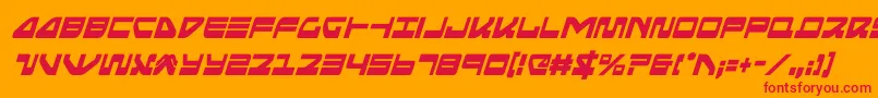 seariderfalconcondital Font – Red Fonts on Orange Background