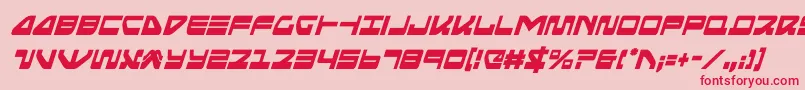 seariderfalconcondital Font – Red Fonts on Pink Background