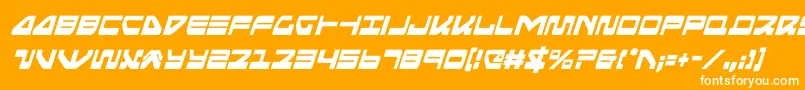 フォントseariderfalconcondital – オレンジの背景に白い文字