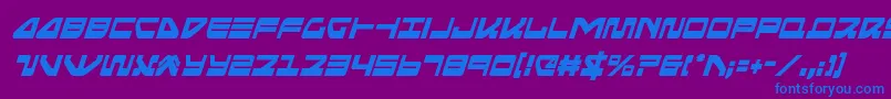 seariderfalconcondital Font – Blue Fonts on Purple Background