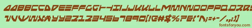 seariderfalconcondital Font – Brown Fonts on Green Background