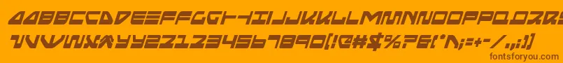 seariderfalconcondital Font – Brown Fonts on Orange Background