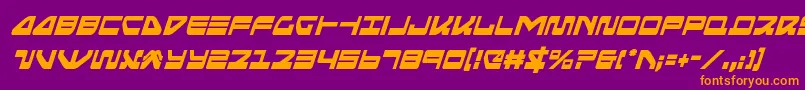 seariderfalconcondital Font – Orange Fonts on Purple Background