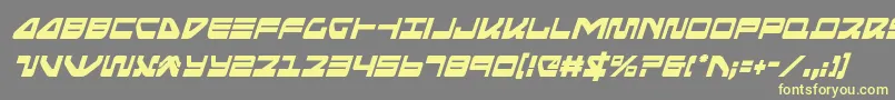 seariderfalconcondital-fontti – keltaiset fontit harmaalla taustalla