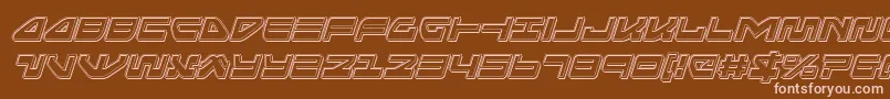 seariderfalconengraveital Font – Pink Fonts on Brown Background