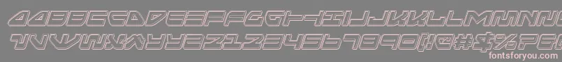 seariderfalconengraveital Font – Pink Fonts on Gray Background
