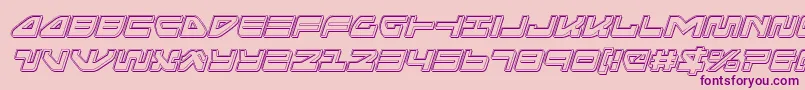 seariderfalconengraveital Font – Purple Fonts on Pink Background