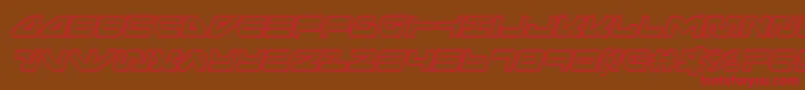 seariderfalconengraveital Font – Red Fonts on Brown Background