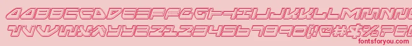 seariderfalconengraveital Font – Red Fonts on Pink Background