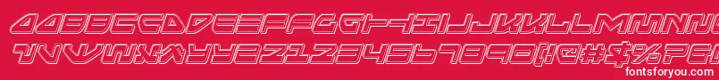 seariderfalconengraveital Font – White Fonts on Red Background