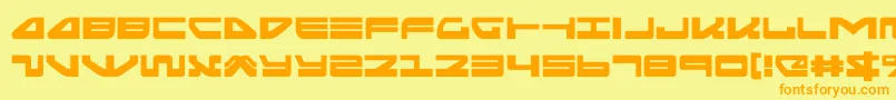 seariderfalconexpand Font – Orange Fonts on Yellow Background