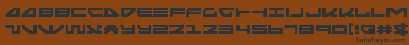 seariderfalconexpand Font – Black Fonts on Brown Background