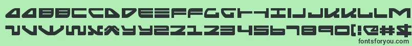 seariderfalconexpand Font – Black Fonts on Green Background