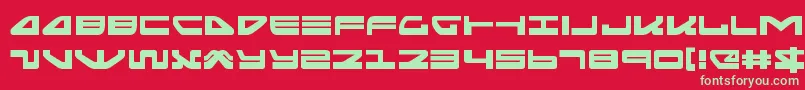 seariderfalconexpand Font – Green Fonts on Red Background