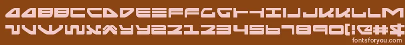 seariderfalconexpand Font – Pink Fonts on Brown Background