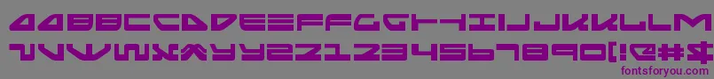 フォントseariderfalconexpand – 紫色のフォント、灰色の背景