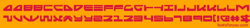 Police seariderfalconexpand – polices rouges sur fond orange