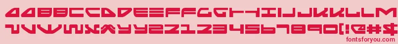 seariderfalconexpand-Schriftart – Rote Schriften auf rosa Hintergrund
