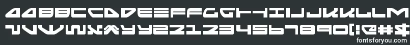 seariderfalconexpand Font – White Fonts on Black Background