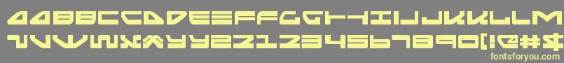 seariderfalconexpand Font – Yellow Fonts on Gray Background