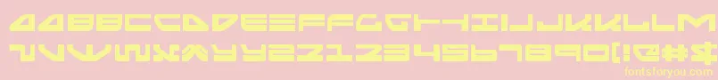 seariderfalconexpand Font – Yellow Fonts on Pink Background