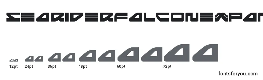 Размеры шрифта Seariderfalconexpand (139889)