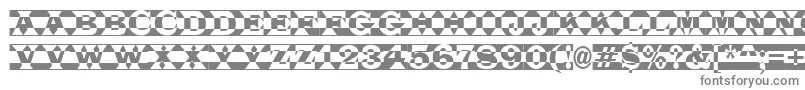 フォントLatino7 – 白い背景に灰色の文字