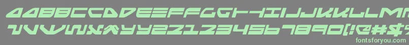 seariderfalconexpandital Font – Green Fonts on Gray Background