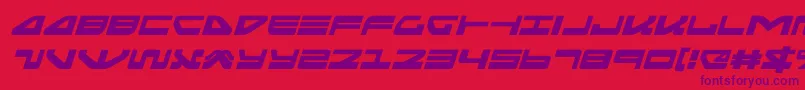 Шрифт seariderfalconexpandital – фиолетовые шрифты на красном фоне