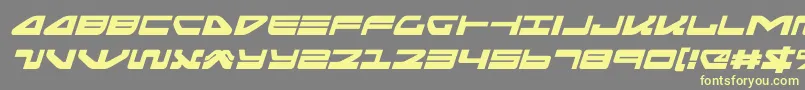Шрифт seariderfalconexpandital – жёлтые шрифты на сером фоне