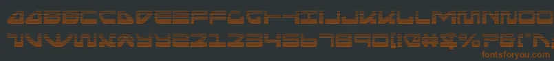 Шрифт seariderfalcongrad – коричневые шрифты на чёрном фоне