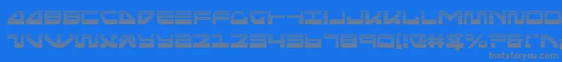seariderfalcongrad-Schriftart – Graue Schriften auf blauem Hintergrund