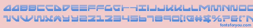 Шрифт seariderfalcongrad – синие шрифты на розовом фоне