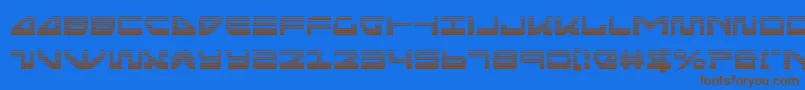 Шрифт seariderfalcongrad – коричневые шрифты на синем фоне