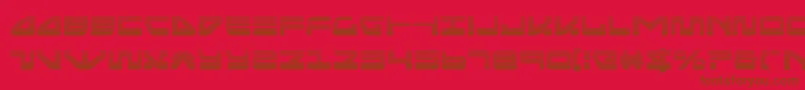 seariderfalcongrad-fontti – ruskeat fontit punaisella taustalla