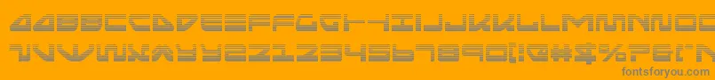 seariderfalcongrad Font – Gray Fonts on Orange Background