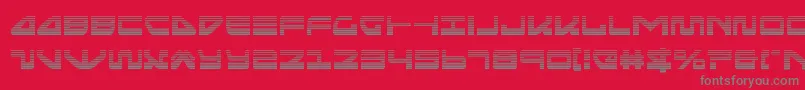 フォントseariderfalcongrad – 赤い背景に灰色の文字